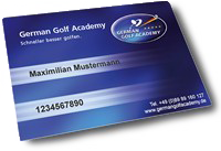Kundenkarte German Golf Academy