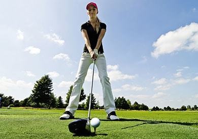 Golfschüler beim Platzreifekurs