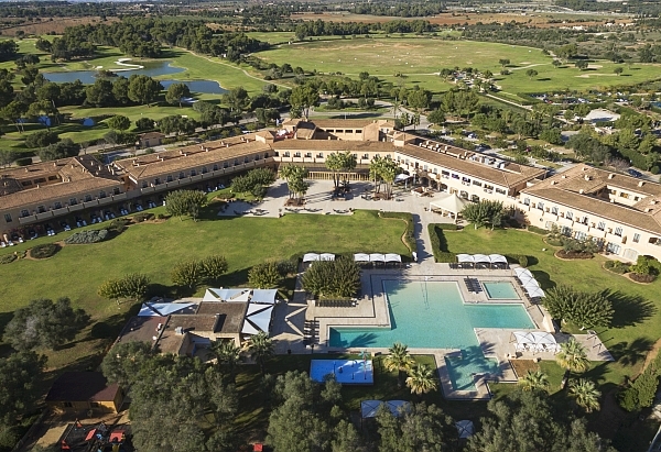 Übersicht Hotel Golfkurse Son Antem Luftaufnahme